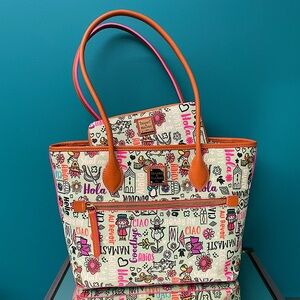 Disney Dooney Small World Purse and Wallet NWT